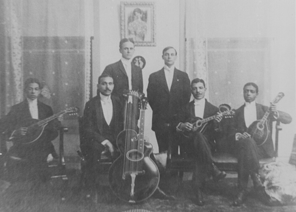 A Black string band photographed in 1904